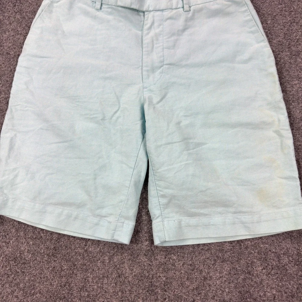 Vintage Polo Ralph Lauren Shorts Mens 33 Blue Chino Flat Front 10 Inseam Casual‎